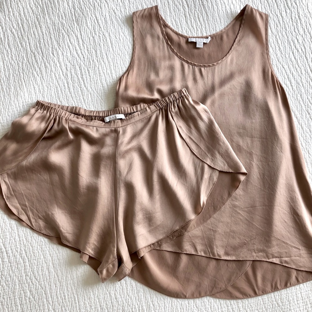 Lunya Washable Silk Tank & Short Pajama Set